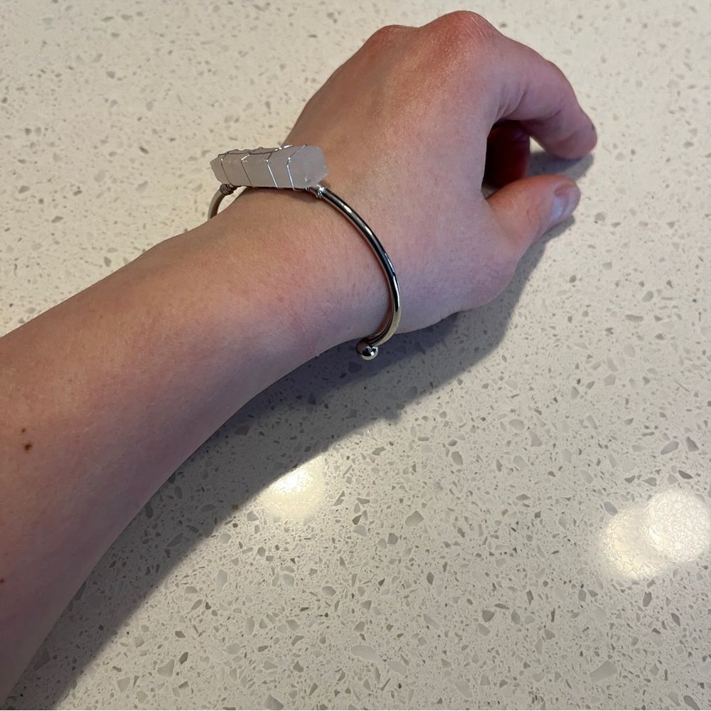 Asymmetrical Beaded Cuff Bracelet‎ - Picture 4 of 8